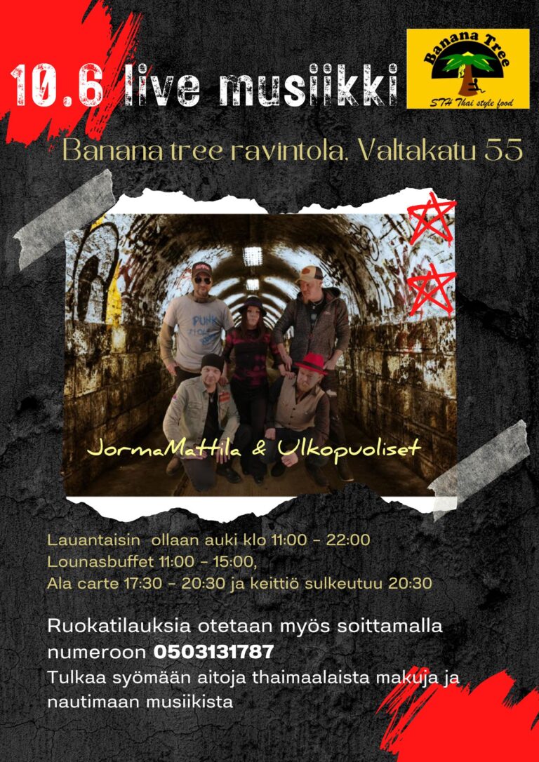 La 10.6. klo 19:30 > Jorma Mattila & Ulkopuoliset stagella